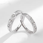 Fortune Jewel 925 Sterling Silver PiXiu Balance Adjustable Couple Ring