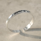 Fortune Jewel Tibetan Mantra White Copper Bracelet