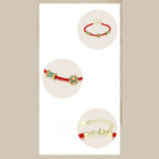 Fortune Jewel Dunhuang 925 Sterling Silver Lotus Drum New Beginning Red Rope Bracelet