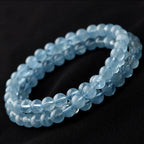 Fortune Jewel Natural Aquamarine Peace Healing Bracelet