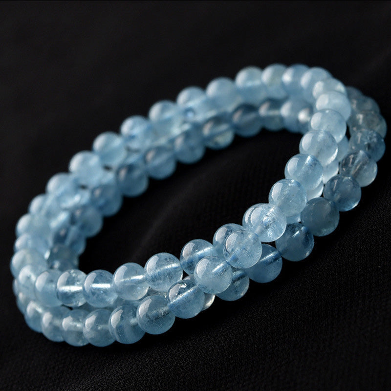 Fortune Jewel Natural Aquamarine Peace Healing Bracelet