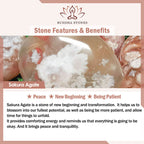 Fortune Jewel Sakura Agate Peace Blessing Bracelet