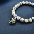 Fortune Jewel Tibetan Turquoise Glowstone Luminous Bead Lotus Protection Bracelet