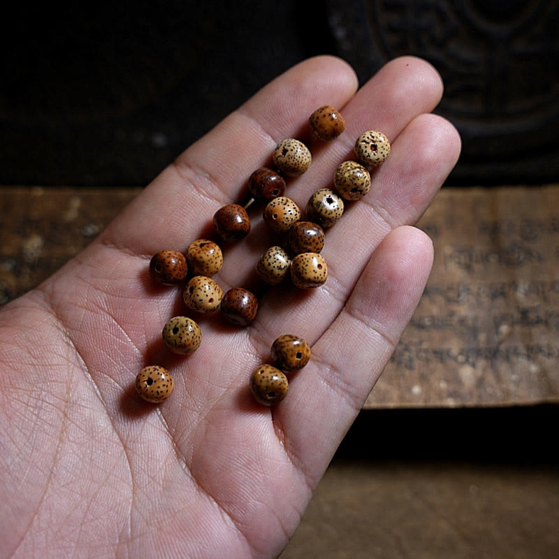 Fortune Jewel Tibetan Bodhi Seed Amber Dzi Bead Agate Zakiram Goddess of Wealth Beads Triple Wrap Bracelet