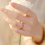 Fortune Jewel Natural Tourmaline Positive Love Ring