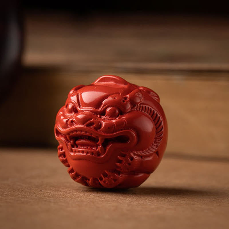 Fortune Jewel Tibet Om Mani Padme Hum PiXiu Copper Coin Small Leaf Red Sandalwood Cinnabar Protection Key Chain