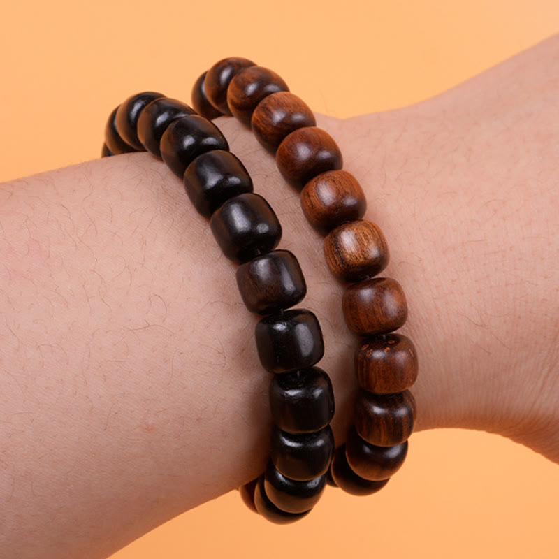 Fortune Jewel Ebony Wood Rosewood Peace Balance Bracelet