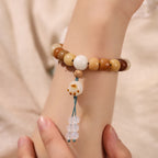 Fortune Jewel Natural Bodhi Seed The Lord of the Corpse Forest Om Mani Padme Hum Wisdom Bracelet