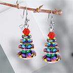 Fortune Jewel Various Crystals Christmas Tree Amethyst Peace Healing Drop Earrings