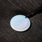 Fortune Jewel Various Crystal Amethyst Tiger Eye Green Aventurine Yin Yang Spiritual Necklace Pendant