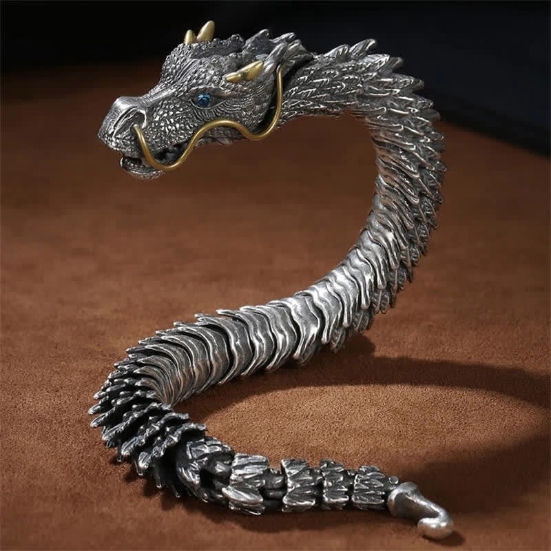 Fortune Jewel Nordic Dragon Handmade Amulet Luck Protection Chain Bracelet Fortune Jewel
