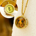 Fortune Jewel Tibetan Yellow God Of Wealth Green Tara Buddha Serenity Titanium Steel Necklace Pendant Fortune Jewel