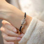 Fortune Jewel Chalcedony Round Peace Buckle Positive String Bracelet