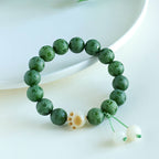 Fortune Jewel Bodhi Seed Om Mani Padme Hum Carved Harmony Bracelet
