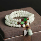 Fortune Jewel Natural Jade Pixiu Buddha Abundance Bracelet