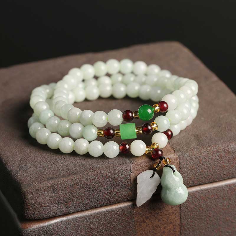Fortune Jewel Natural Jade Pixiu Buddha Abundance Bracelet
