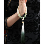 Fortune Jewel Natural Gradient Bodhi Seed Fortune Money Bag Lotus Wisdom Tassel Wrist Mala Fortune Jewel