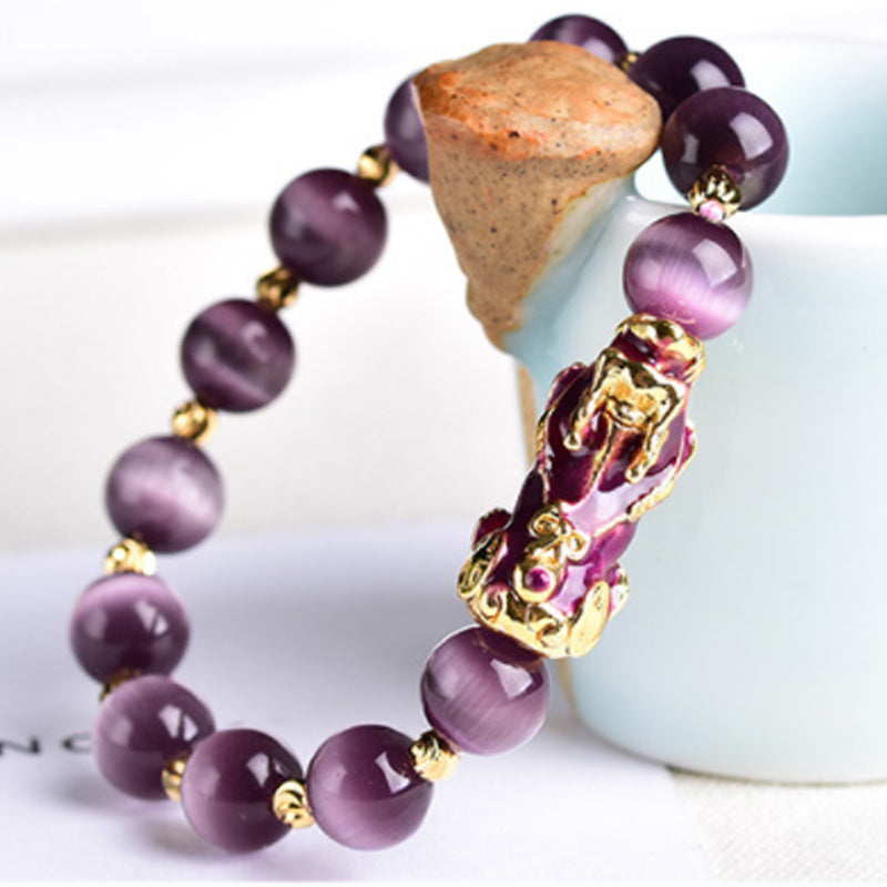 Feng Shui Pixiu Cat Eye Wealth Bracelet