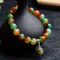Fortune Jewel Tibetan Natural Green Agate Healing Bracelet