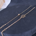 Fortune Jewel 2Pcs Lotus Flower Love Heart Enlightenment Bracelet