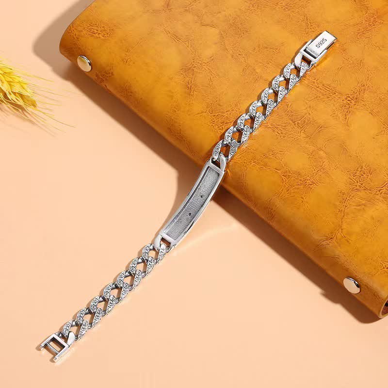 Fortune Jewel Tiger Copper Luck Cuff Chain Bracelet