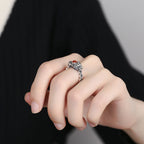 Fortune Jewel PiXiu Copper Coin Red Agate Wealth Luck Ring