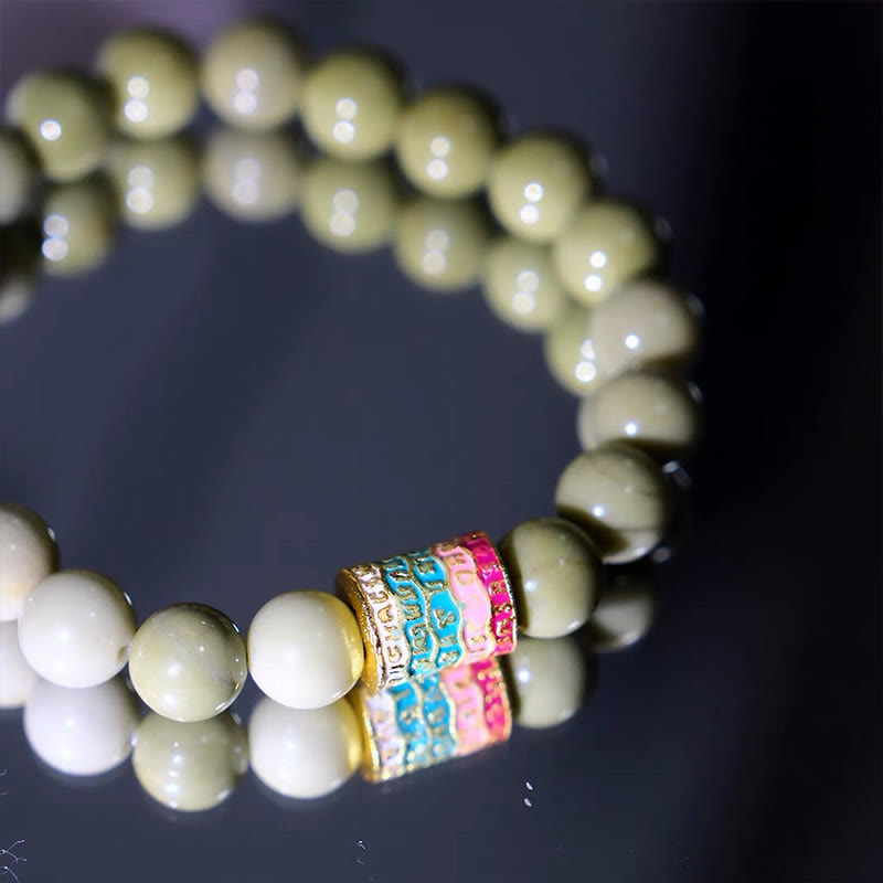 Fortune Jewel Natural Alashan Agate Encourage Bracelet