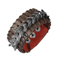Fortune Jewel Dragon Leather Protection Weave Bracelet Fortune Jewel