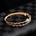 Fortune Jewel Moonstone Healing Love Bracelet Bangle
