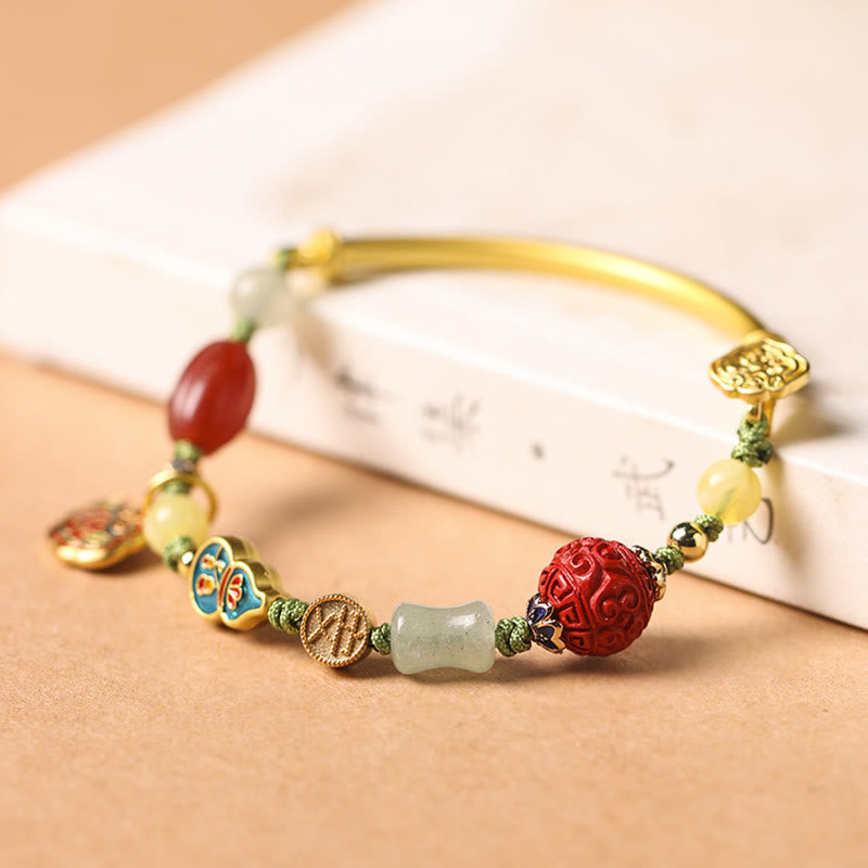 Fortune Jewel Tibetan Auspicious Clouds Fortune Happiness Wealth Luck Bracelet
