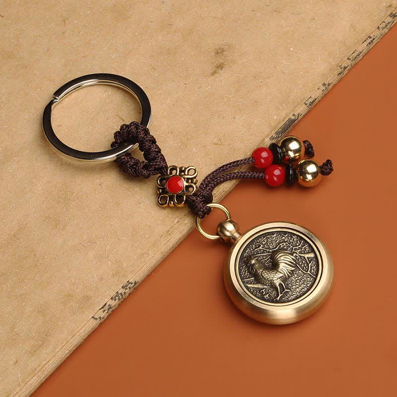 Fortune Jewel 12 Chinese Zodiac Blessing Wealth Fortune Keychain