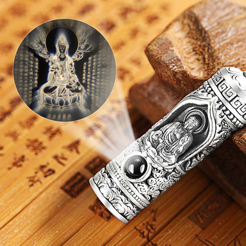 Fortune Jewel Chinese Zodiac Natal Buddha Projection Prosperity Necklace Pendant Fortune Jewel