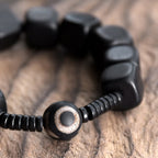 Fortune Jewel Tibetan Ebony Wood Dzi Bead Strength Bracelet