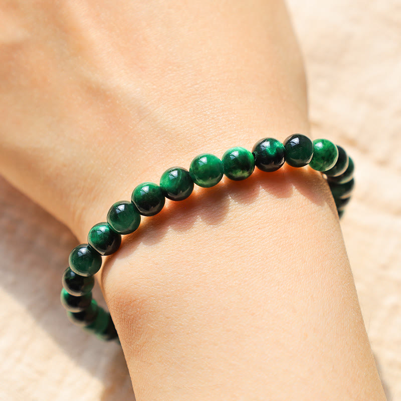 Fortune Jewel Tiger Eye Growth Healing Energy Bracelet
