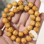 Fortune Jewel Tibetan Natural Purple Gold Rat Bodhi Seed Wealth Double Wrap Bracelet