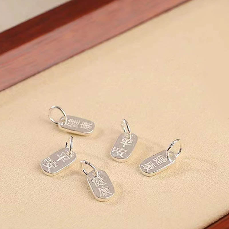 Fortune Jewel 925 Sterling Silver Auspicious Clouds Peace Buckle Safe And Sound Bracelet Anklet