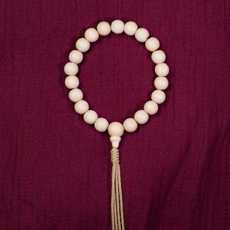 Fortune Jewel Natural Abelia Biflora Wood Blessing Wrist Mala