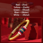 Fortune Jewel Tibetan Handmade Colorful King Kong Knot Five Elements Luck Braid String Bracelet