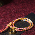 Fortune Jewel Tibetan Handmade Luck Colorful String Single Double Wrap Braided Bracelet