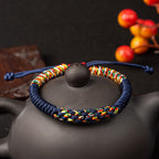 Fortune Jewel Tibetan Handmade Colorful King Kong Knot Luck Braid String Bracelet