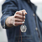 Fortune Jewel Chinese Zodiac Natal Buddha Om Mani Padme Hum Lotus Compassion Necklace Pendant Fortune Jewel