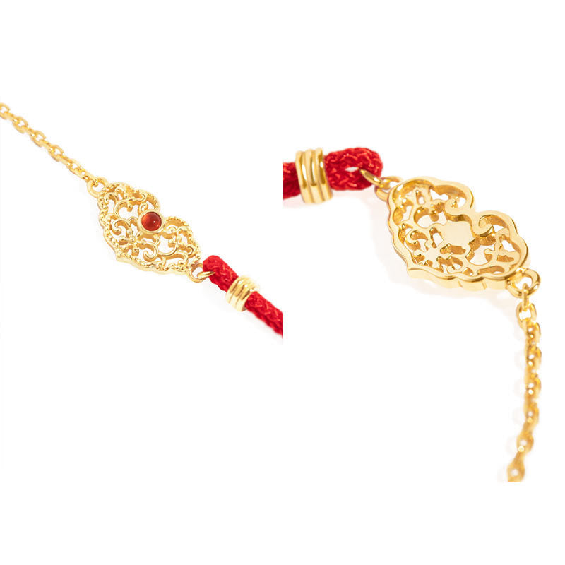 Fortune Jewel Lock of Good Wishes Luck Strength Chain Bracelet