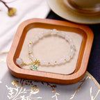Fortune Jewel Tianshan White Jade Bamboo Pattern Luck Blessing Bracelet