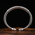 Fortune Jewel Tibetan Om Mani Padme Hum Heart Sutra Purity Cuff Bracelet