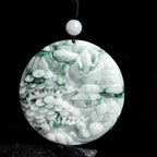 Fortune Jewel Mountain Landscape Jade Abundance String Necklace