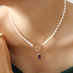 Fortune Jewel Pearl Zircon Wealth Charm Necklace Pendant