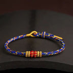 Fortune Jewel Handmade Colorful Rope King Kong Knot Braided Luck Bracelet