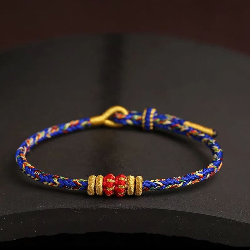 Fortune Jewel Handmade Colorful Rope King Kong Knot Braided Luck Bracelet