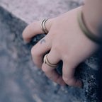 Fortune Jewel Simple Design Copper Luck Adjustable Ring