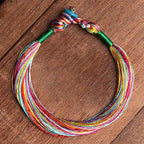 Fortune Jewel Tibetan Handmade Five Colorful Thread Dragon Boat Festival Protection Adult Child String Bracelet
